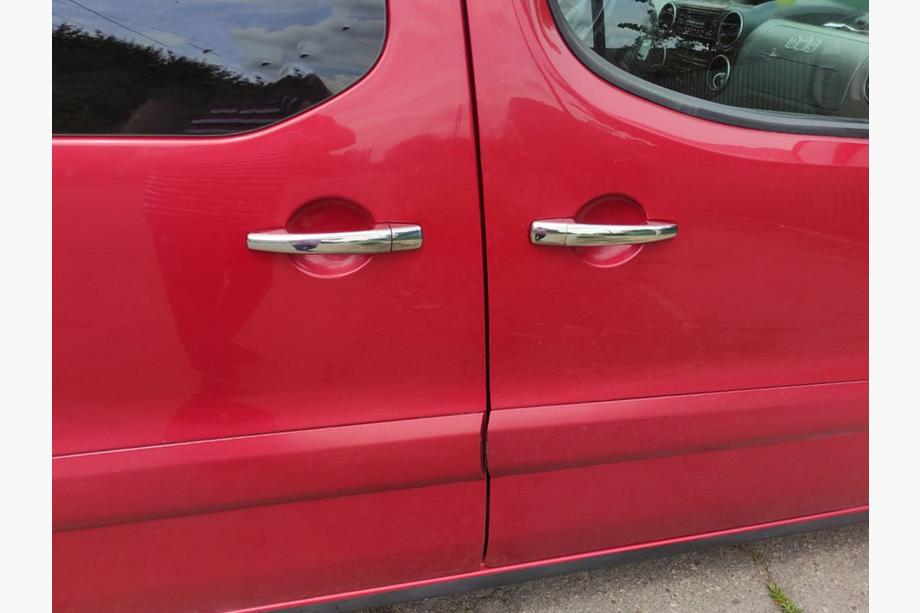 Peugeot 207 2006–2014 Cubiertas de manijas de puerta en acero inoxidable 4 piezas. Carmos - acero turco Foto 8