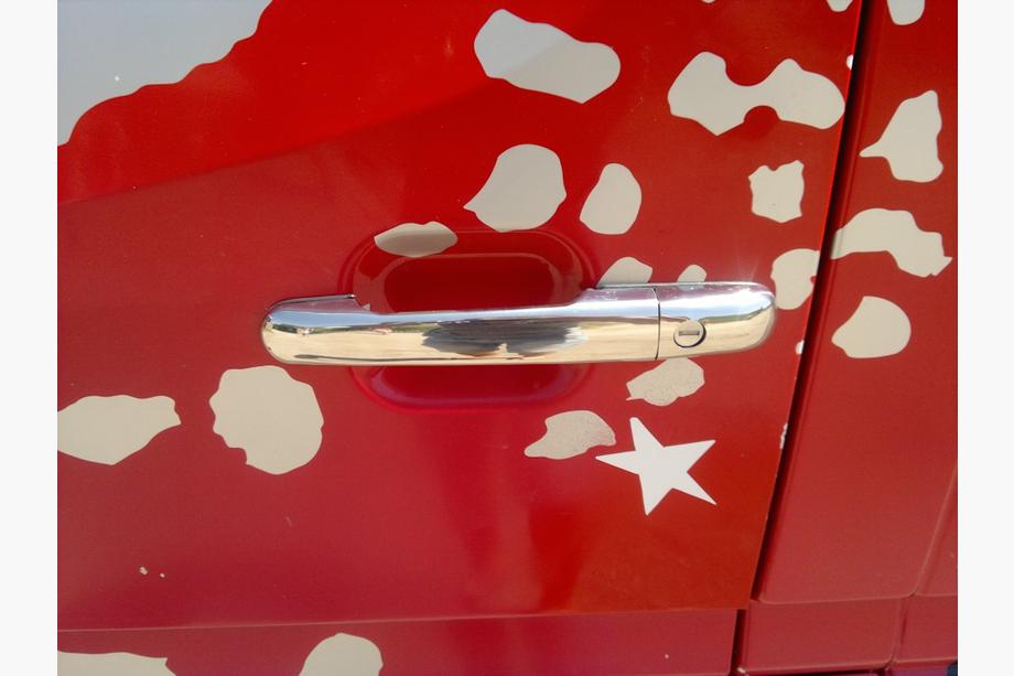 Mercedes Sprinter W901/902/903/904/905 1995–2006 Cubiertas Cromadas para Manijas de Puerta (4 uds, Acero Inoxidable) Carmos - Acero Inoxidable Turco Foto 1