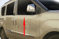 Opel Combo 2012-2018 Molduras de Ventanas Acero Inoxidable foto 2