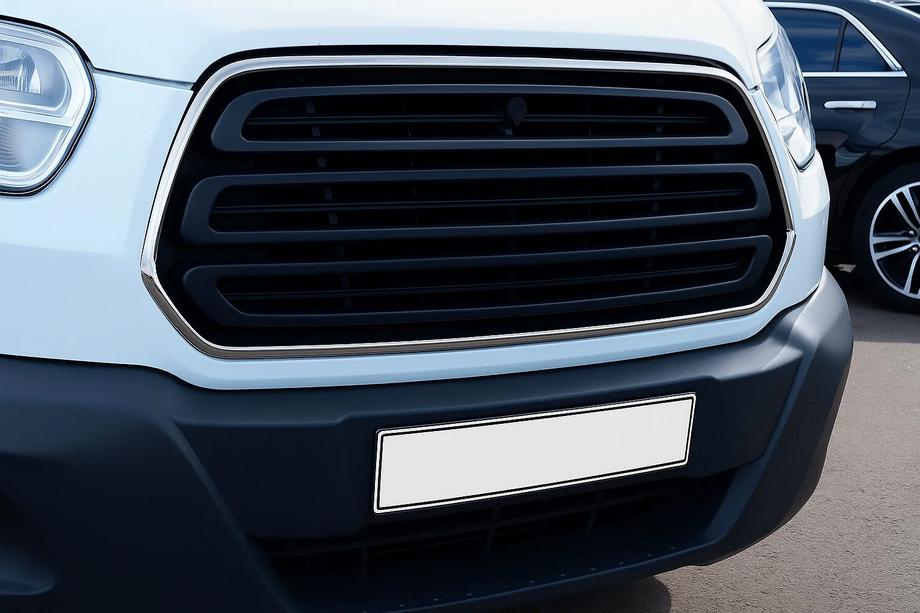 Ford Transit 2014- Embellecedores Cromados de Parrilla (2014-2018, 2 uds, Acero Inoxidable) OmsaLine - Acero Inoxidable Italiano Image