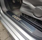 Volkswagen Caddy 2004-2010 Cubiertas de estriberas interiores (Carmos, acero inoxidable) foto 1