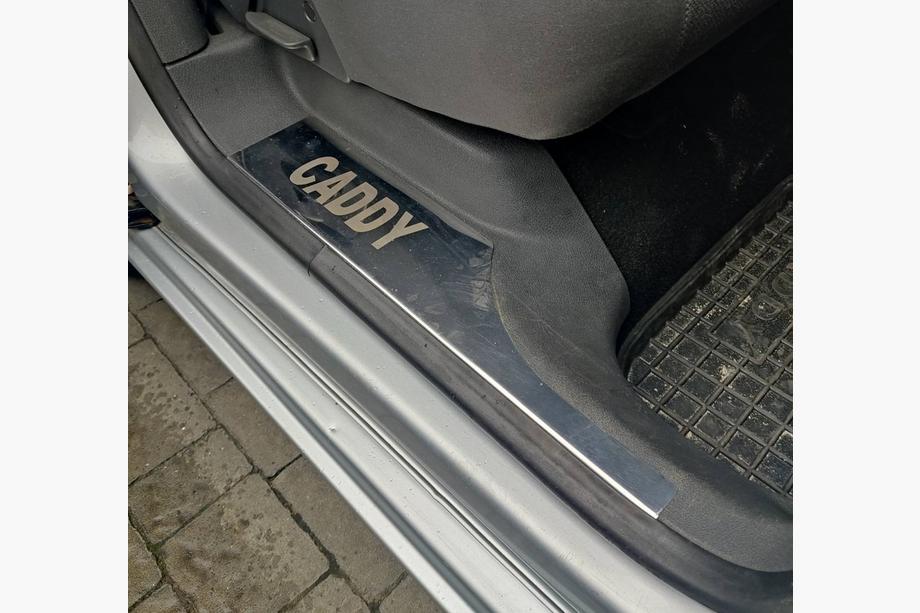 Volkswagen Caddy 2004-2010 Cubiertas de estriberas interiores (Carmos, acero inoxidable) 3 piezas Foto 2