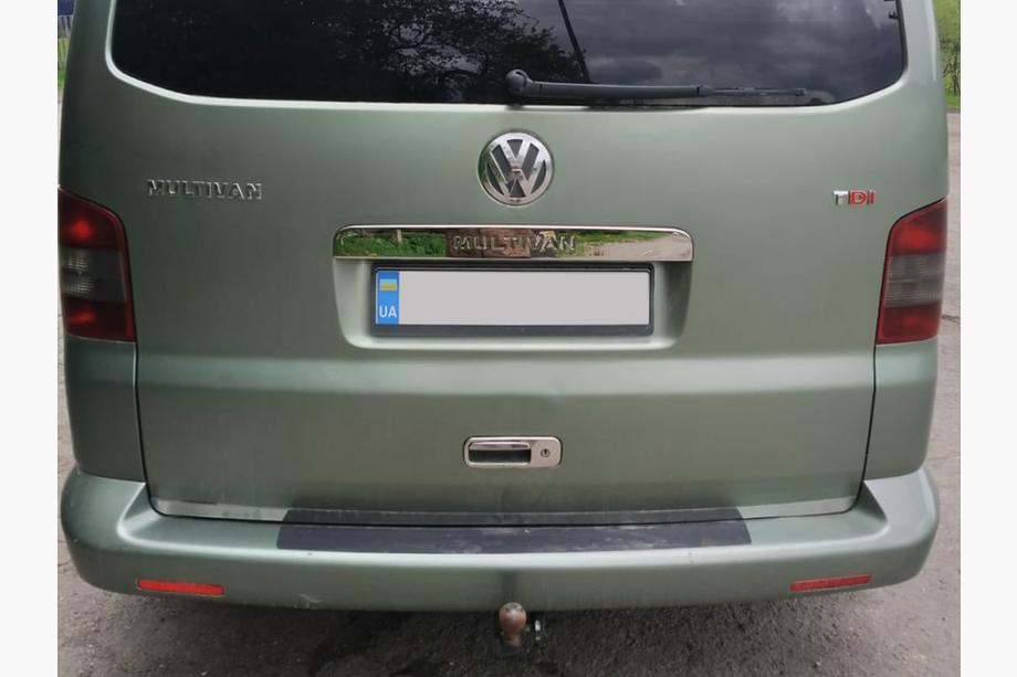 Volkswagen T5 Multivan 2003–2010 Moldura de maletero sobre la matrícula en acero inoxidable Sin Inscripción, OmsaLine - Acero Inoxidable Italiano Foto 2