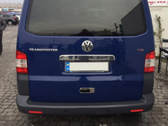 Volkswagen T5 2010-2015 Moldura de maletero sobre la matrícula (acero inoxidable) Transporter, OmsaLine - Acero Inoxidable Italiano foto 2