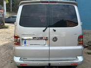Volkswagen T5 2010-2015 Moldura de acero inoxidable sobre la matrícula para puertas traseras abatibles foto 6