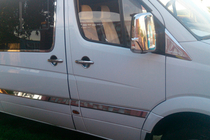Mercedes Sprinter W906 2006–2018 Cubiertas de Espejos Cromadas (2 uds) Carmos, Acero Turco foto 6