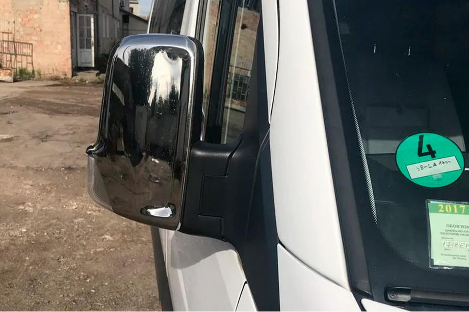 Mercedes Sprinter W906 2006–2018 Cubiertas de Espejos Cromadas (2 uds) Omsa, Acero Inoxidable Italiano Foto 9
