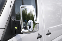 Volkswagen Crafter 2006-2016 Cubiertas de Espejos Cromadas (2 uds) Carmos, Acero Turco foto 11
