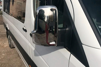 Volkswagen Crafter 2006-2016 Cubiertas de Espejos Cromadas (2 uds) Carmos, Acero Turco foto 2
