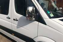 Volkswagen Crafter 2006-2016 Cubiertas de Espejos Cromadas (2 uds) Carmos, Acero Turco foto 4