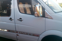 Volkswagen Crafter 2006-2016 Cubiertas de Espejos Cromadas (2 uds) Carmos, Acero Turco foto 7