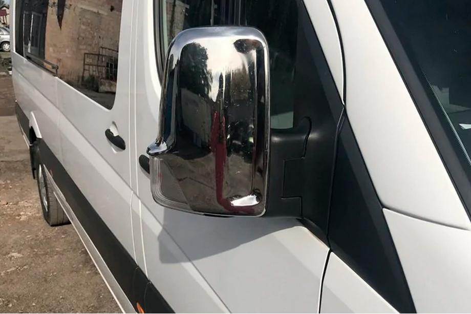 Volkswagen Crafter 2006-2016 Cubiertas de Espejos Cromadas (2 uds) Cromo Plástico Foto 2