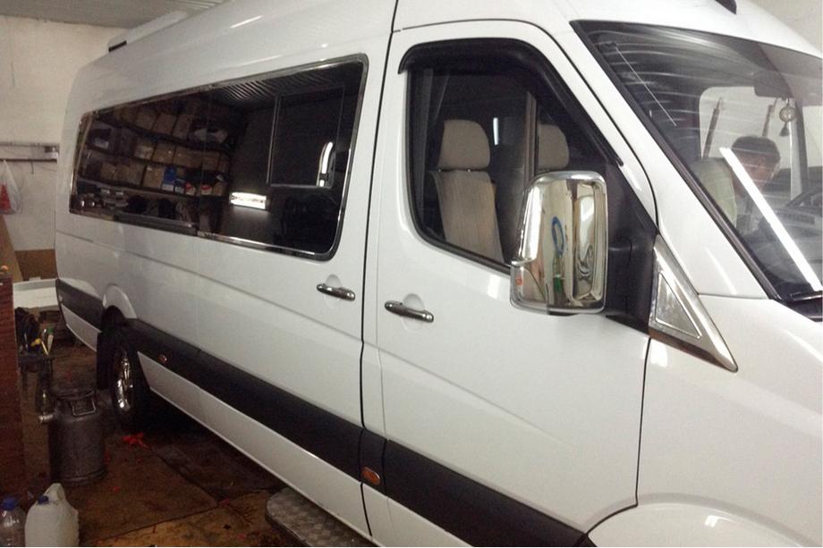 Volkswagen Crafter 2006-2016 Cubiertas de Espejos Cromadas (2 uds) Cromo Plástico Foto 5