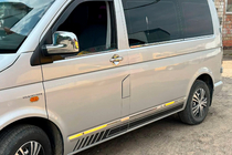 Volkswagen T5 Transporter 2003-2010 Cubiertas de Espejos Cromadas (2 uds) foto 3