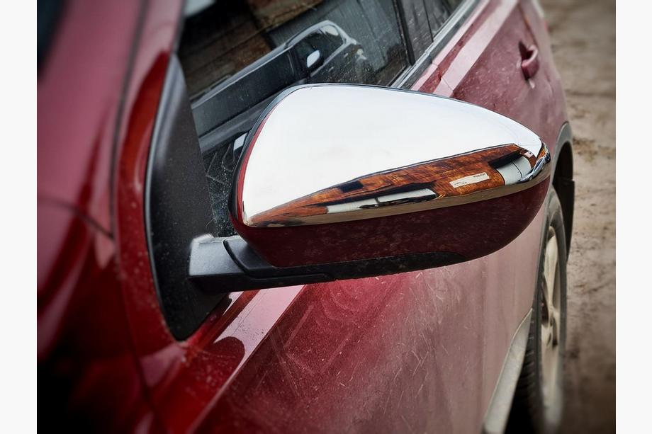 Nissan Qashqai 2010-2014 Cubiertas de Espejos (2 uds., Acero Inoxidable) OmsaLine - Acero Inoxidable Italiano Foto 2