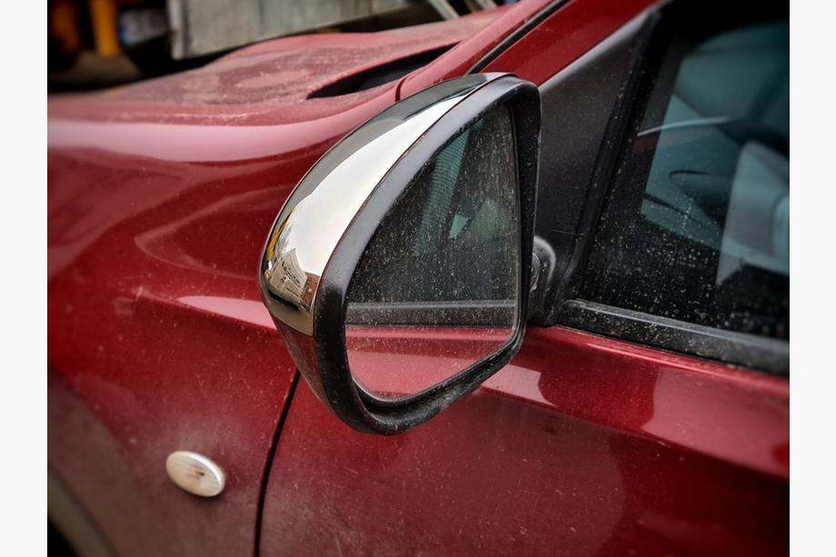 Nissan Qashqai 2010-2014 Cubiertas de Espejos (2 uds., Acero Inoxidable) OmsaLine - Acero Inoxidable Italiano Foto 4