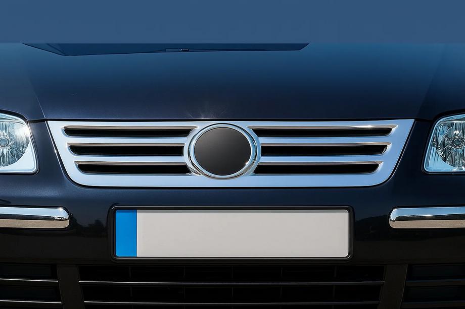 Volkswagen Caddy 2004-2010 Cubierta de parrilla acero inoxidable OmsaLine - Acero Inoxidable Italiano Image