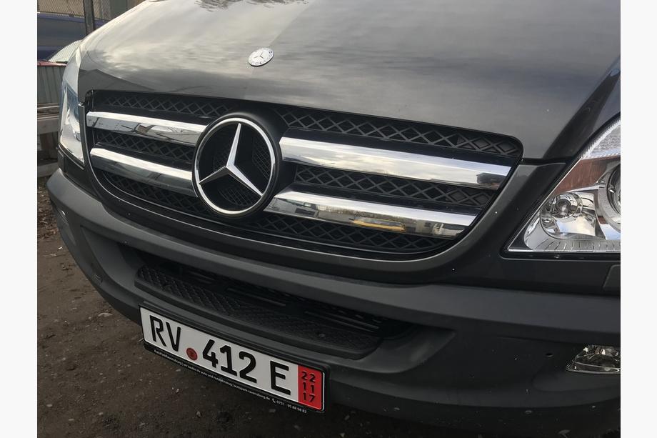 Mercedes Sprinter W906 2006–2018 Cubiertas de Parrilla Cromadas (2006-2013, Acero Inoxidable) Carmos - Acero Inoxidable Turco Foto 7