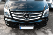 Mercedes Sprinter W906 2006–2018 Cubiertas de Parrilla Cromadas (2013↗, Acero Inoxidable) OmsaLine - Acero Inoxidable Italiano foto 3