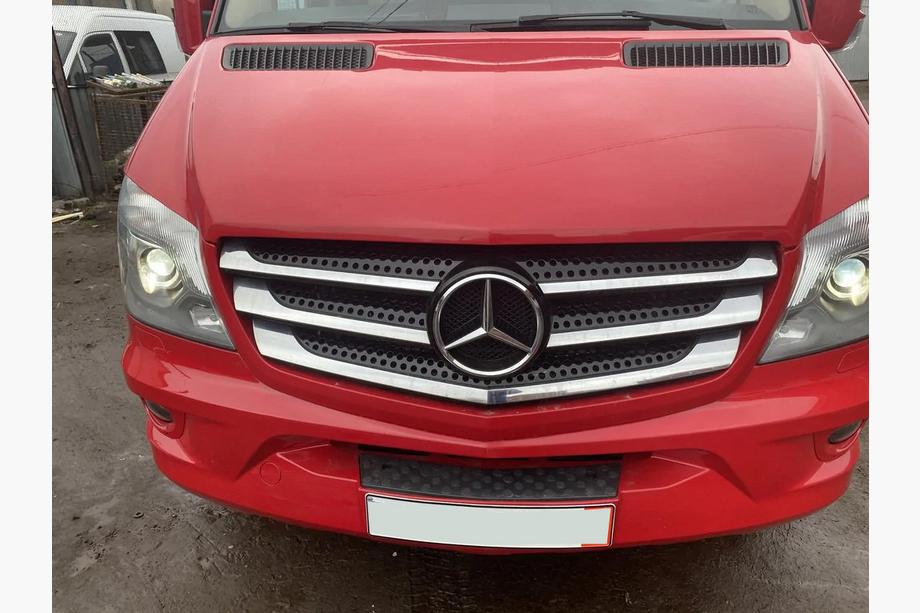 Mercedes Sprinter W906 2006–2018 Cubiertas de Parrilla Cromadas (2013↗, Acero Inoxidable) Foto 7