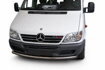 Mercedes Sprinter W901/902/903/904/905 1995–2006 Defensa Delantera ST008 (Acero Inoxidable) foto 1