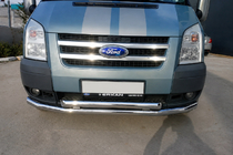 Ford Transit 2000–2014 Defensa Delantera ST014 (2006-2014, Acero Inoxidable) foto 2