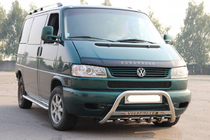 Volkswagen T4 Caravelle/Multivan 1990–2003 Defensa Delantera WT003 60mm Acero Inoxidable 51mm, con inscripción foto 6