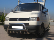 Volkswagen T4 Caravelle/Multivan 1990–2003 Defensa Delantera WT003 60mm Acero Inoxidable 51mm, con inscripción foto 8