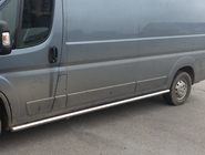 Citroen Jumper 2007-2025 Tubos Laterales (2 uds., Acero Inoxidable) Batalla Larga, Ø60 foto 1