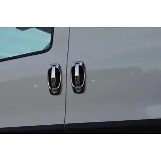 Cubiertas cromadas para manijas y contornos (8 uds., acero inoxidable) Citroen Nemo 2007-2017 foto 2