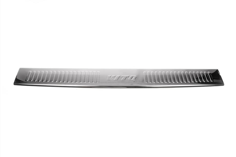 Mercedes Vito W638 1996-2003 Protector de parachoques trasero acero inoxidable (Omsa) Foto 2