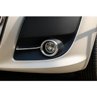 Embellecedores de faros antiniebla con franjas (2010-2015, 4 uds, acero inoxidable) Fiat Doblo II 2010-2022 foto 3