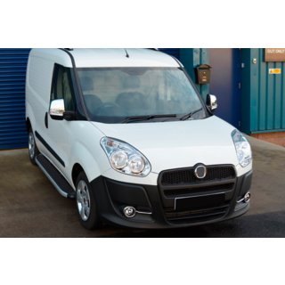 Embellecedores de faros antiniebla con franjas (2010-2015, 4 uds, acero inoxidable) Fiat Doblo II 2010-2022 foto 4