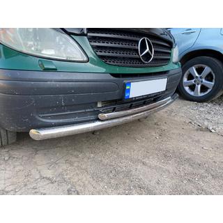 Defensa Delantera ST014 (Acero Inoxidable) Mercedes Vito W639 2004-2014 foto 3