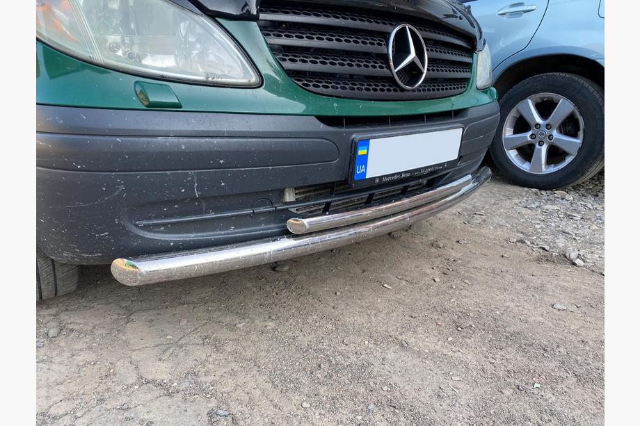 Mercedes Vito W639 2004-2014 Defensa Delantera ST014 (Acero Inoxidable) Foto 3