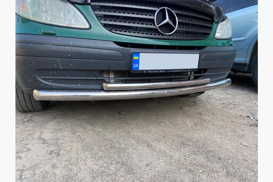 Mercedes Vito W639 2004-2014 Defensa Delantera ST014 (Acero Inoxidable) Foto 4