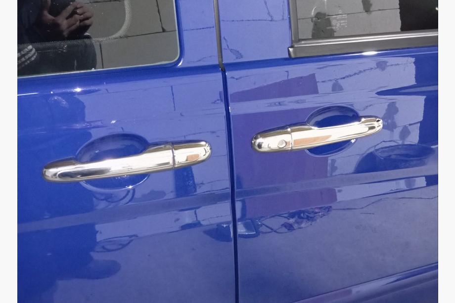 Mercedes Viano 2004-2014 Cubiertas de manijas de puerta en acero inoxidable 3 uds, OmsaLine - Acero Inoxidable Italiano Foto 7