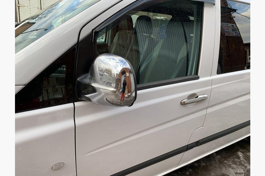 Mercedes Viano 2004-2014 Cubiertas Cromadas para Espejos VITO 2004-2010 (2 uds) Plástico Cromado Foto 6