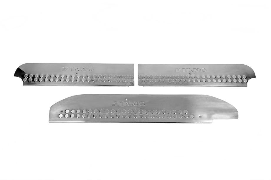 Mercedes Viano 2004-2014 Protecciones de umbral interior de acero inoxidable OmsaLine Foto 2