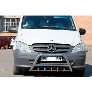 Defensa Delantera WT003/004 (Acero Inoxidable) Mercedes Viano 2004-2014 foto 4
