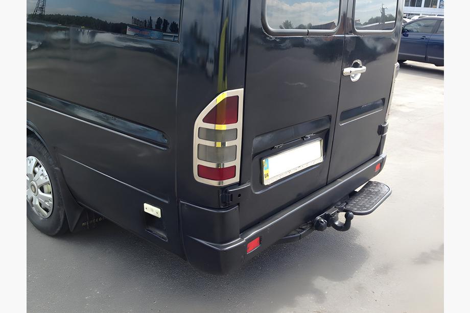 Mercedes Sprinter W901/902/903/904/905 1995–2006 Cubiertas Cromadas para Luces Traseras (2 uds, Acero Inoxidable) OmsaLine - Acero Inoxidable Italiano Image