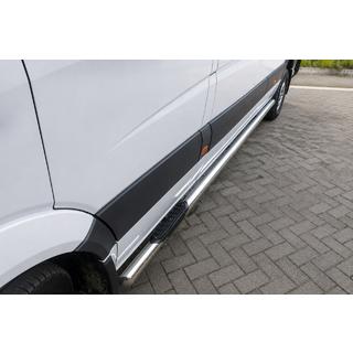 Tubos Laterales (2 uds., Acero Inoxidable) Mercedes Sprinter W906 2006–2018 foto 1