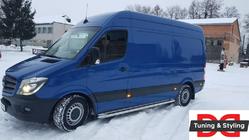 Mercedes Sprinter W906 2006–2018 Estribos Laterales Premium (2 uds., Acero Inoxidable) d60, batalla media foto 5