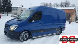 Mercedes Sprinter W906 2006–2018 Estribos Laterales Premium (2 uds., Acero Inoxidable) d60, batalla media foto 4