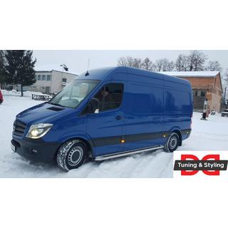 Estribos Laterales Premium (2 uds., Acero Inoxidable) Mercedes Sprinter W906 2006–2018 foto 4