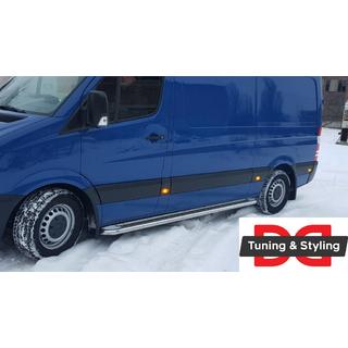 Estribos Laterales Premium (2 uds., Acero Inoxidable) Mercedes Sprinter W906 2006–2018 foto 3