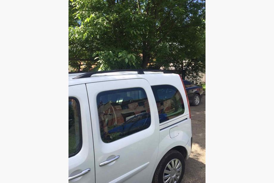 Mercedes Citan 2013-2021 Barras de Techo Negras Base Maxi, Pies Metalicos Foto 4
