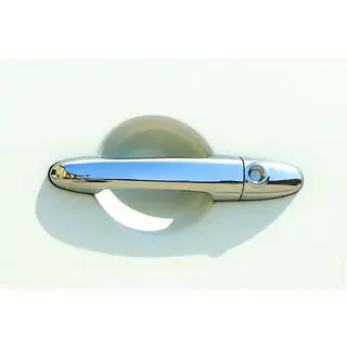 Cubiertas Cromadas para Manijas de Puerta (4 uds, Acero Inoxidable)