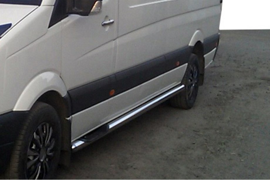 Volkswagen Crafter 2006-2016 Barras Laterales (2 uds., Acero Inoxidable) d70, batalla corta Foto 7