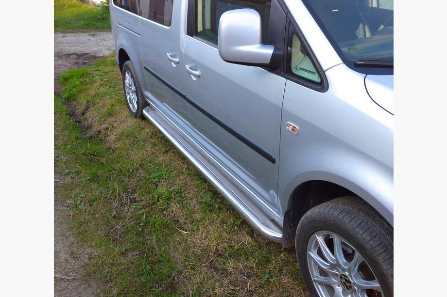 Volkswagen Caddy 2004-2010 Estribos Laterales Premium (2 uds., Acero Inoxidable) Base estándar, d60 Image
